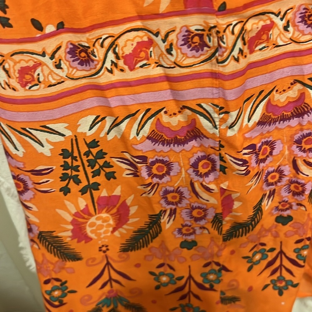 Darling floral Anthropologie maxi dress size Large. NWT - Picture 6 of 8